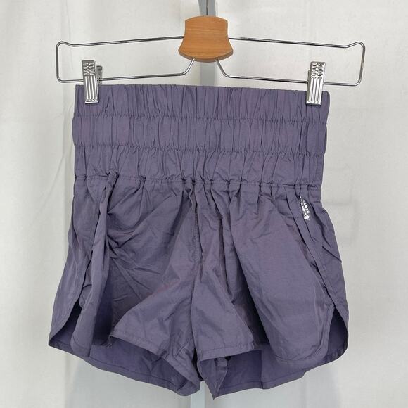Free People Pants - FREE PEOPLE Movement The Way Home Shorts Deep Sea Smocked Waist Purple Size XS